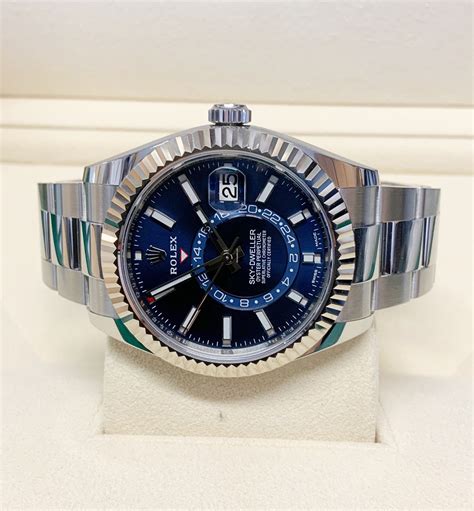 buy rolex sky dweller blue dial|rolex sky dweller price uk.